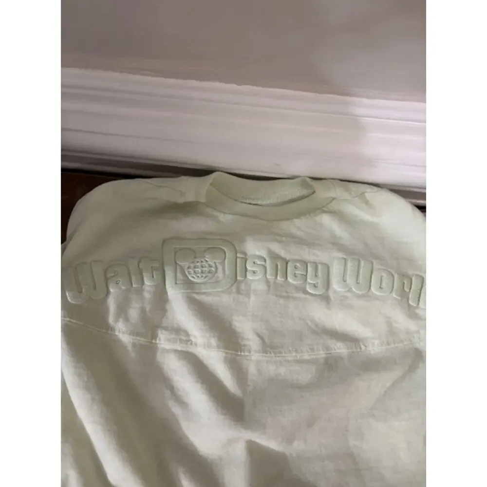 Disney Tails Walt Disney World WDW Mint Green Large Spirit Jersey Shirt Dog Pets